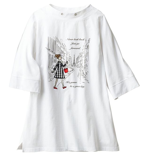 ルフラン（ルフラン）の「綿１００％こだわりプルオーバー（カットソー）」｜オフ白系