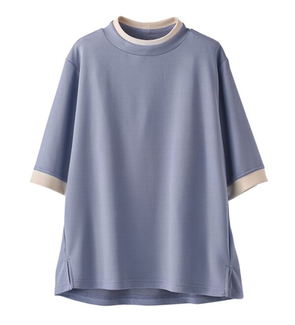 BELLUNA（ベルーナ）の「配色デザインハイネックプルオーバー（カットソー）」｜詳細画像