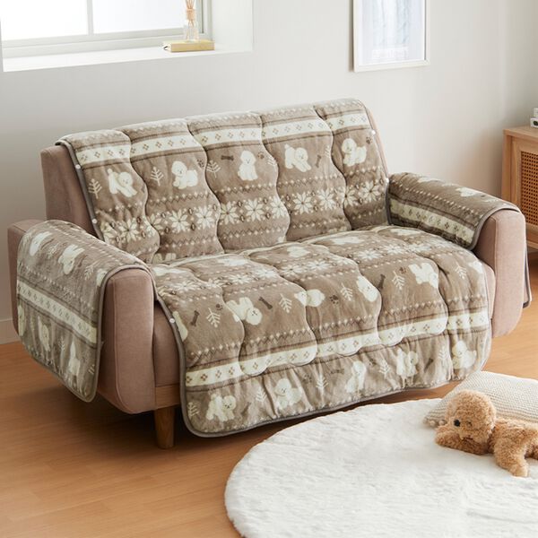 8日間限定価格】北欧調ボリュームフランネルソファカバー＜抗菌防臭