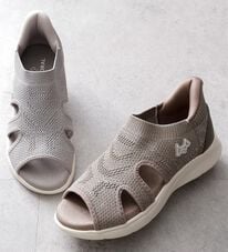 BELLUNA（ベルーナ）の「＜バルモラル＞サッと履けるニットサンダル（サンダル・ミュール）」