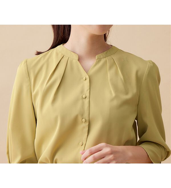 alotta（アロッタ）の「キャンディースリーブくるみボタンブラウス（ブラウス）」｜詳細画像