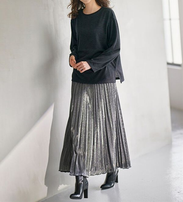 RANAN（ラナン）の「配色使いニットソープルオーバー（カットソー）」｜詳細画像