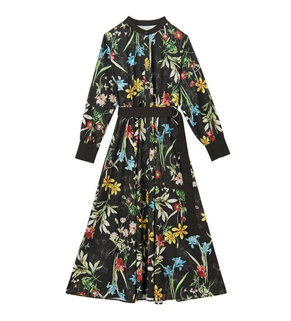 RANAN（ラナン）の「レトロフラワーシャツワンピース（プリントワンピース）」｜詳細画像