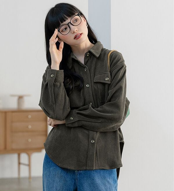 BELLUNA（ベルーナ）の「やわらかコーデュロイ素材シャツジャケット（その他ジャケット）」｜詳細画像