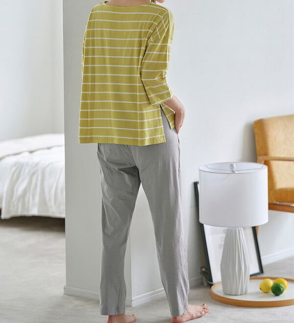 YU'NOW（ユナウ）の「コットン１００％おうちでもキレイ見えルームウェアセット（パジャマ・ルームウェア）」｜詳細画像