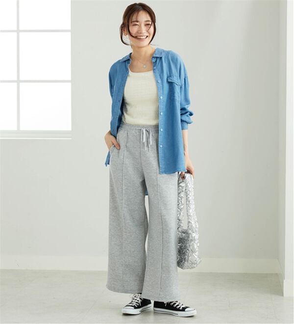 BELLUNA（ベルーナ）の「部屋着にならない！スウェットパンツ（フルレングスパンツ）」｜詳細画像