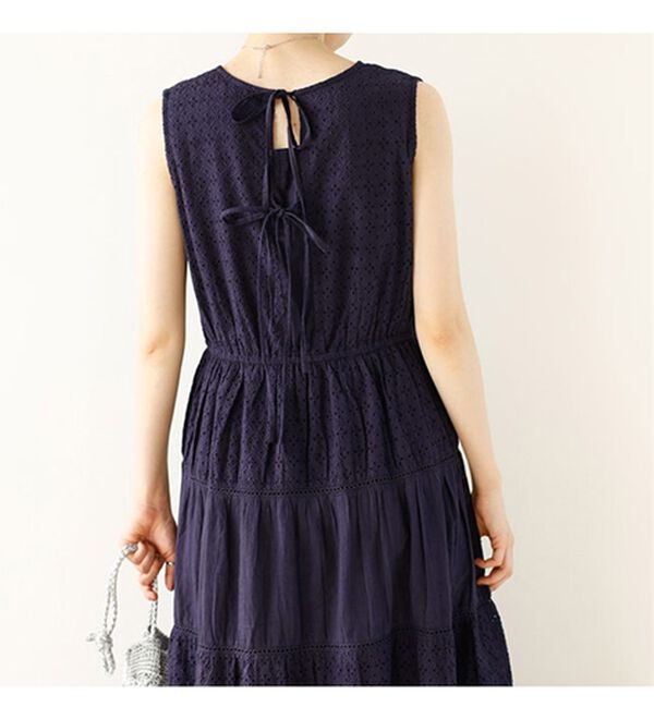 GeeRA（ジーラ）の「レース切替ティアードロングワンピ（ロングワンピース）」｜詳細画像