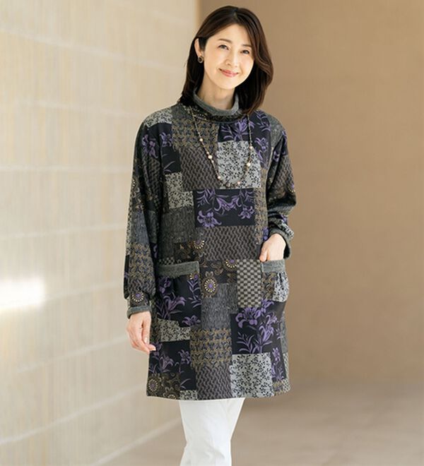 ルフラン（ルフラン）の「【２色組】和柄チュニック＜穂花～ほのか～＞（チュニック）」｜詳細画像