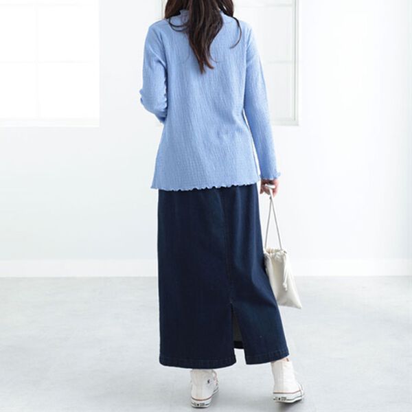 BELLUNA（ベルーナ）の「ジャカード素材ハイネックプルオーバー（カットソー）」｜詳細画像