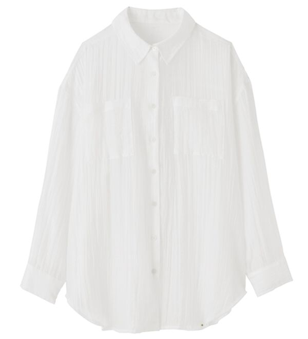 RANAN（ラナン）の「バックスリットシアーシャツ（シャツ）」｜詳細画像