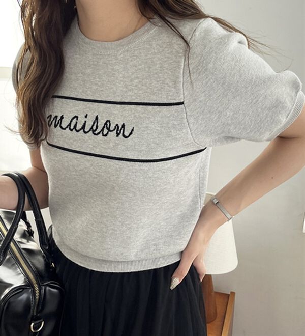 GeeRA（ジーラ）の「ロゴサマージャガードニット（ニット・セーター）」｜詳細画像