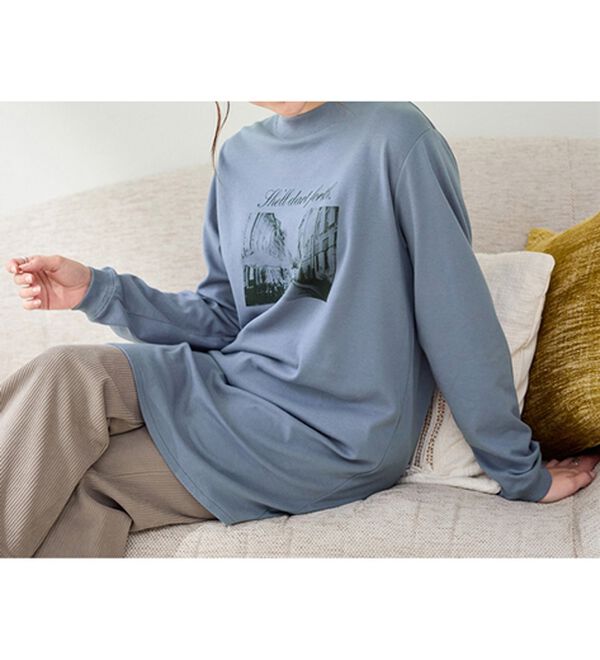 BELLUNA（ベルーナ）の「【メルティポンチ】プリントチュニック（チュニック）」｜詳細画像