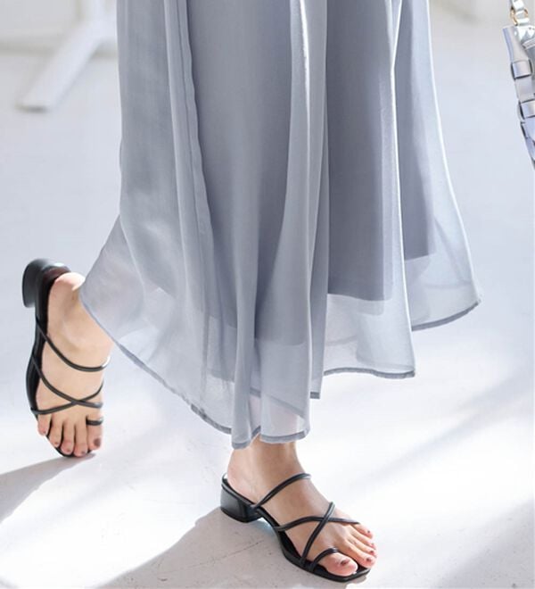 alotta（アロッタ）の「ふんわりシフォンワイドパンツ（ワイドパンツ・ガウチョ）」｜詳細画像