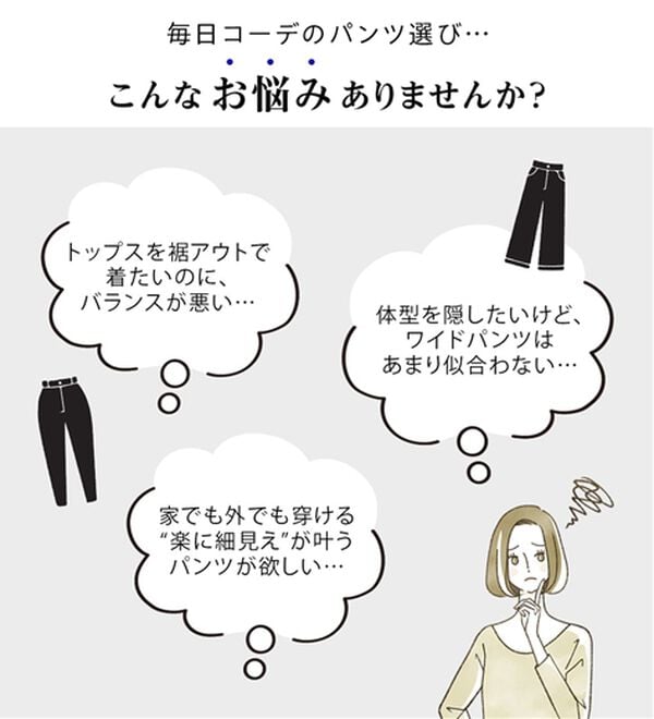 BELLUNA（ベルーナ）の「シュッと体型カバー！ジャストフィットフレアーパンツ（フルレングスパンツ）」｜詳細画像