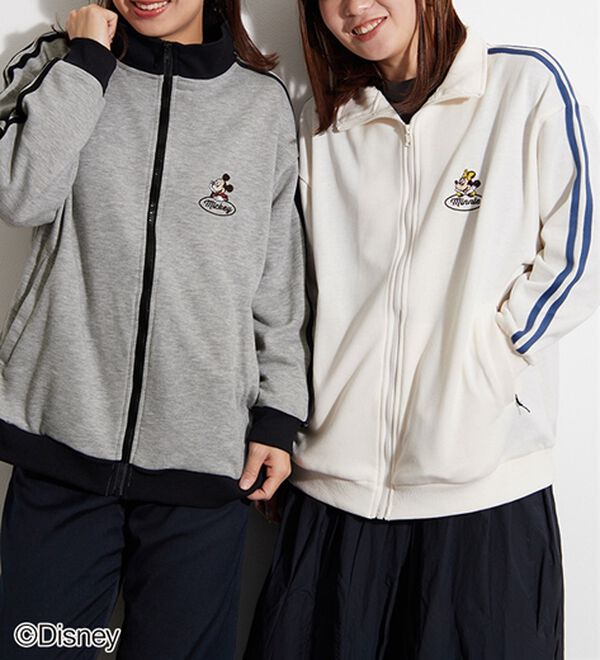 BELLUNA（ベルーナ）の「＜Ｄｉｓｎｅｙ＞【ミッキー＆ミニー】裏毛トラックジャケット（ブルゾン）」｜詳細画像