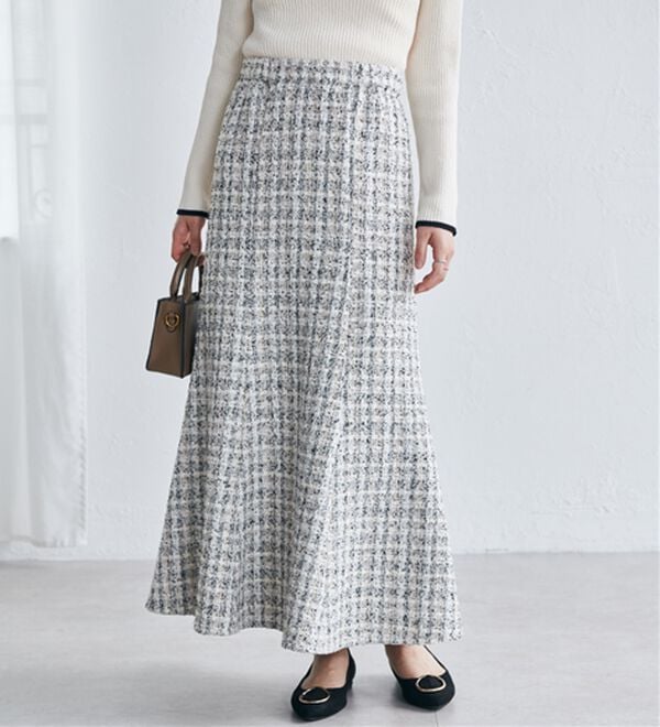 RANAN（ラナン）の「ツイードマーメイドスカート（ロングスカート）」｜詳細画像