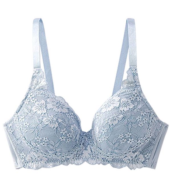 LAVIENNE（ラヴィエンヌ）の「５０代からの３次元設計ブラ【A70～D95】（ブラジャー）」｜サックス