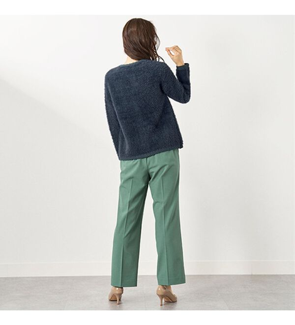 BELLUNA（ベルーナ）の「シャギーニット素材編地使いカーディガン（ニットカーディガン）」｜詳細画像