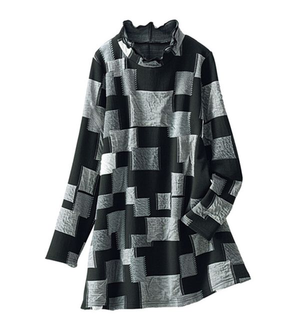 BELLUNA（ベルーナ）の「華やかふくれジャカードチュニック（チュニック）」｜詳細画像