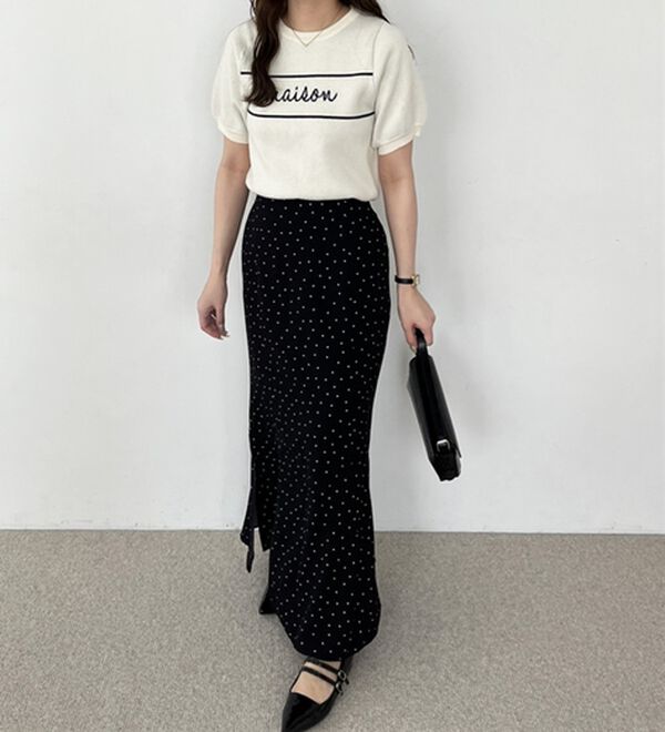 GeeRA（ジーラ）の「ロゴサマージャガードニット（ニット・セーター）」｜詳細画像