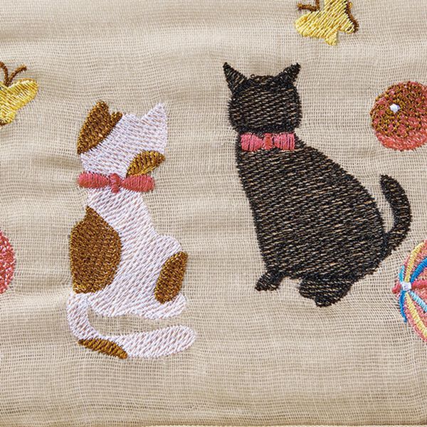 「新さわやか綿しじら刺繍入り軽寝具シリーズ（ボックスシーツ・ベッドシーツ）」｜詳細画像