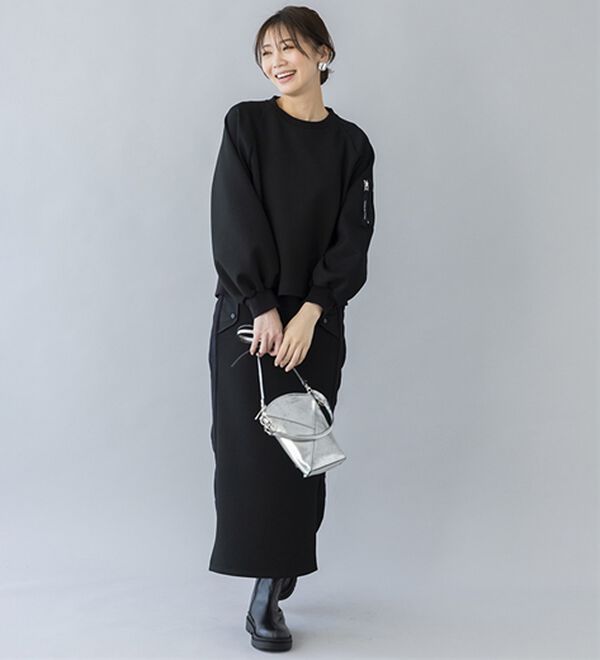 BELLUNA（ベルーナ）の「【ＳＭＡＲＴ　ＥＣＯ　ＪＥＲＳＥＹ】異素材切替プルオーバー（カットソー）」｜詳細画像