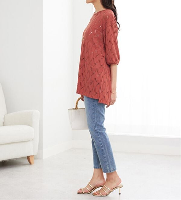 BELLUNA（ベルーナ）の「ストレッチレース素材ふんわり袖チュニック（チュニック）」｜詳細画像