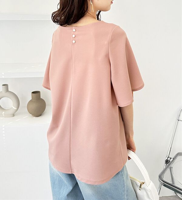 GeeRA（ジーラ）の「スリット入りフレアースリーブＴブラウス（ブラウス）」｜詳細画像