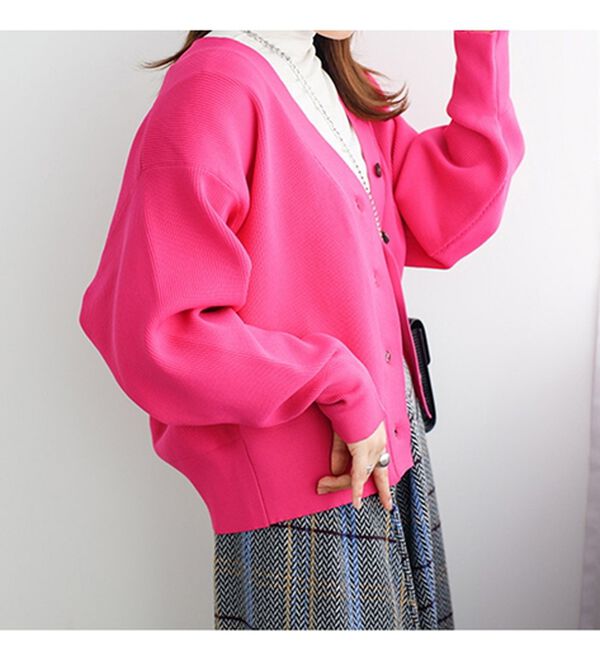 GeeRA（ジーラ）の「コクーンニットカーディガン（ニットカーディガン）」｜詳細画像