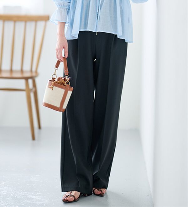 RANAN（ラナン）の「ハイウエストジップワイドパンツ（ワイドパンツ・ガウチョ）」｜詳細画像