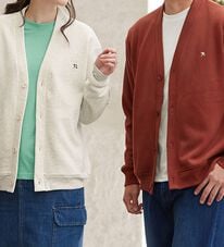 「＜アーノルド　パーマー＞さっと羽織れるスウェットカーデ（メンズカーディガン）」