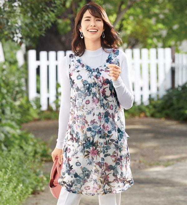 LAVIENNE（ラヴィエンヌ）の「上品ドレープチュニック（チュニック）」｜詳細画像