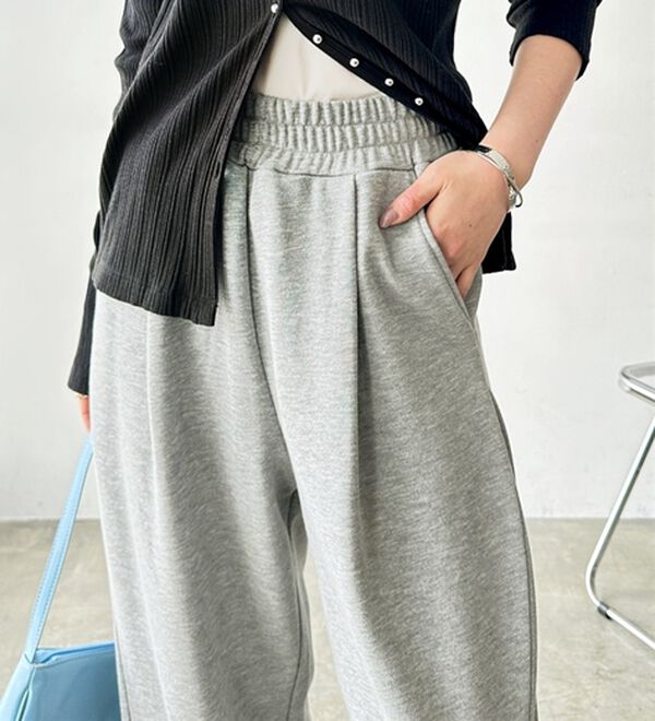 GeeRA（ジーラ）の「サイドタックイージースウェットパンツ（フルレングスパンツ）」｜詳細画像