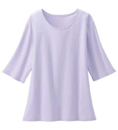 LAVIENNE（ラヴィエンヌ）の「綿１００％汗ジミ対策　ビッグ袖Ｔシャツ（Tシャツ）」