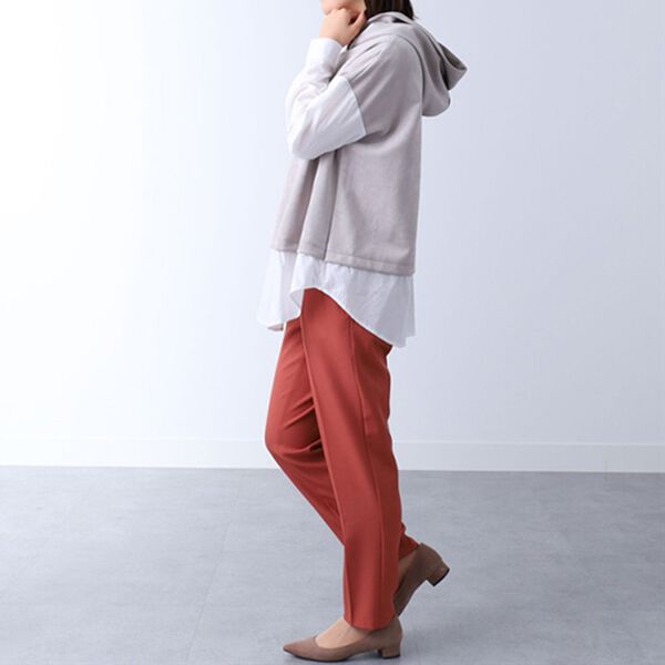 BELLUNA（ベルーナ）の「スエード素材異素材切替パーカー（パーカー）」｜詳細画像