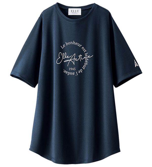 BELLUNA（ベルーナ）の「＜ＥＬＬＥ　Ａｃｔｉｖｅ＞裏メッシュ裾ラウンドチュニック（チュニック）」｜詳細画像