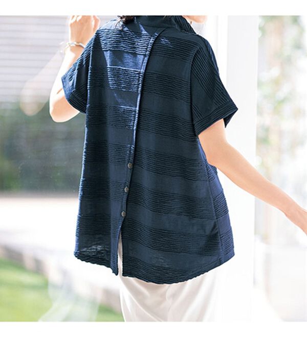 ルフラン（ルフラン）の「【３色組】後ろ可愛いジャカードプルオーバー（カットソー）」｜詳細画像