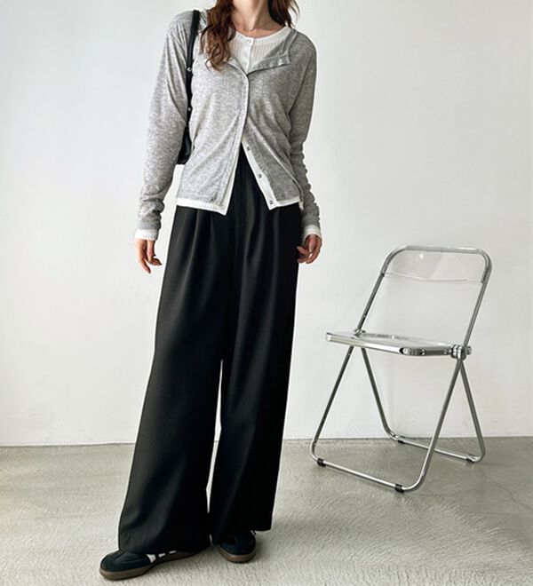 GeeRA（ジーラ）の「３タックワイドパンツ（フルレングスパンツ）」｜詳細画像