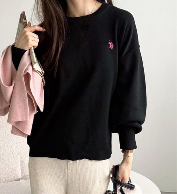 GeeRA（ジーラ）の「【U.S. POLO ASSN.】スウェットライクニット（ニット・セーター）」｜詳細画像