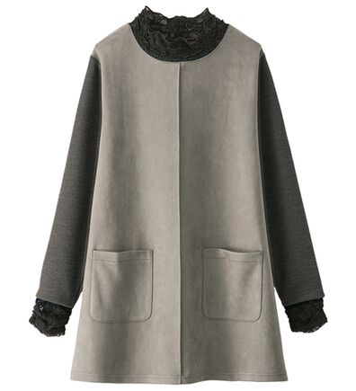 BELLUNA（ベルーナ）の「レース使いスエード調チュニック（チュニック）」