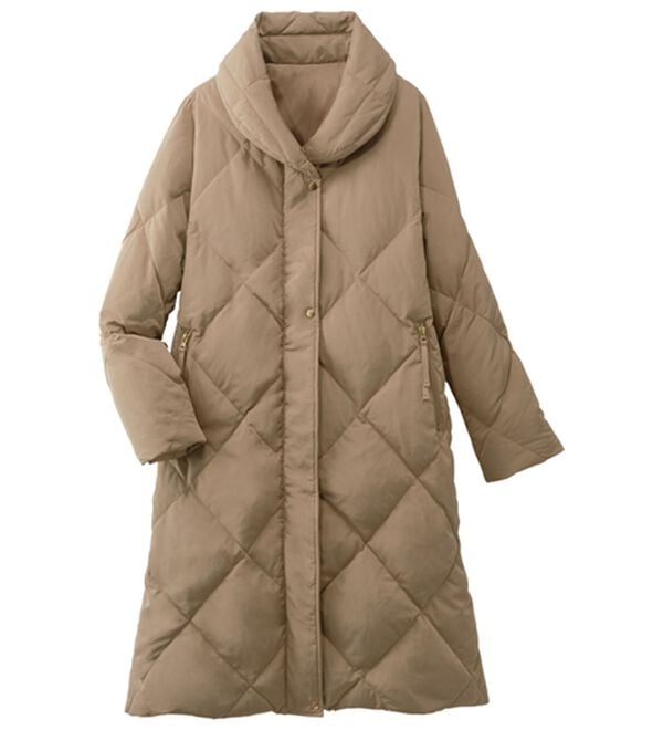 ルフラン（ルフラン）の「キルトデザインふんわり衿コート（ロングコート）」｜詳細画像