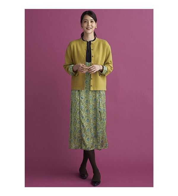 BELLUNA（ベルーナ）の「＜ウィリアムモリス柄＞カーディガン（ニットカーディガン）」｜詳細画像