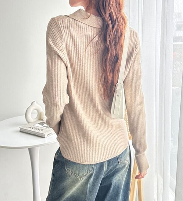 GeeRA（ジーラ）の「【U.S. POLO ASSN.】ポロ衿リブニット（ニット・セーター）」｜詳細画像