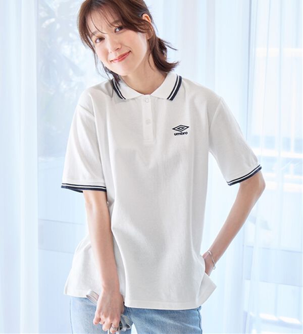 alotta（アロッタ）の「【アンブロ】　配色デザインポロシャツ（ポロシャツ）」｜詳細画像