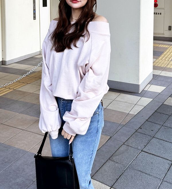 新色追加】オフショルスウェット - ベルーナ【公式】