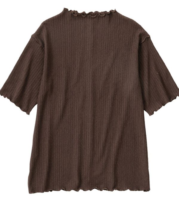 Viola e Viola（ヴィオラ エ ヴィオラ）の「ふくれジャカードシアープルオーバー（カットソー）」｜ブラウン