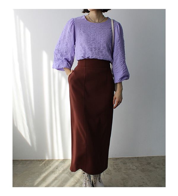 GeeRA（ジーラ）の「ワッシャー素材バルーン袖ブラウス（ブラウス）」｜詳細画像