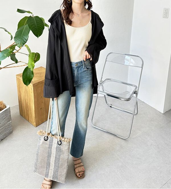 GeeRA（ジーラ）の「【水陸両用】ラッシュガードフーディカーデガン（パーカー）」｜詳細画像