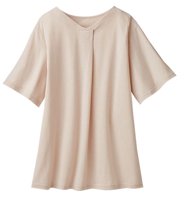 LAVIENNE（ラヴィエンヌ）の「すっきり細見えフロントタックＴシャツ（Tシャツ）」｜詳細画像