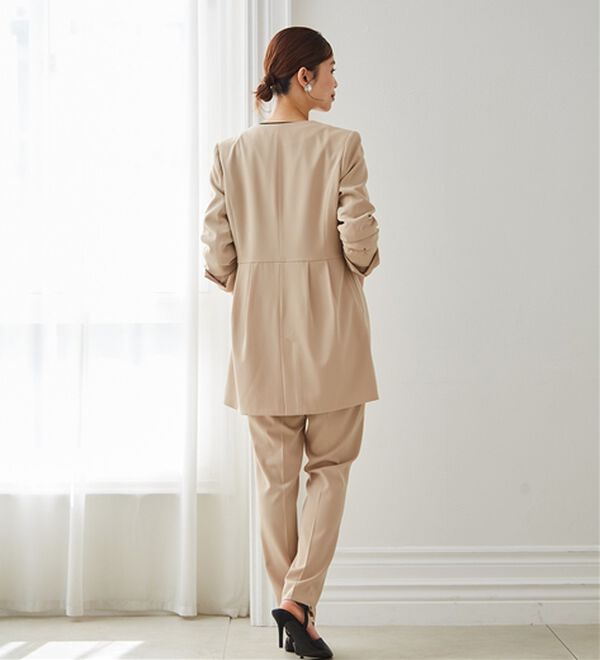 RANAN（ラナン）の「＜２点セット＞ラウンドヘムジャケットセットアップ（パンツスーツ）」｜詳細画像